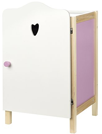 roba Puppenkleiderschrank 'Scarlett', zum Verstauen von Puppenkleidung und Zubehör, weiß lackiert