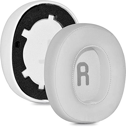defean T750BT Ear Pads - Replacement Protein Leather Earcushions for JBL TUNE 700BT, 700BTNC, 750 BT, 750BTNC Headphones (White)