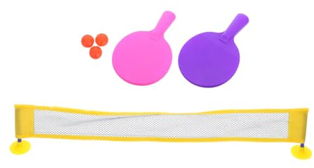 Abaodam 1Set Mini Tabletop Table Tennis Set Portable Pong Board Game with Rackets Net for Fun Activity for Compact