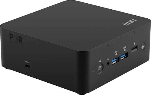 MSI Cubi NUC AI+ Desktop, Intel Core Ultra 9-288V, 32GB di memoria, 1TB SSD, WiFi 6E, BT 5.3, Thunderbolt 4, Pulsante Copilot, Win 11 Home: Nero 2MG-022US