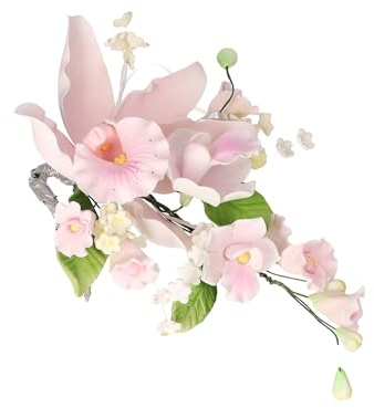 Cake Company Orchideen-Bouquet rosa 1 Stück 1er Pack (1 x 50 g) | Tortendekoration zur Hochzeit und Geburtstagen | 1er Pack