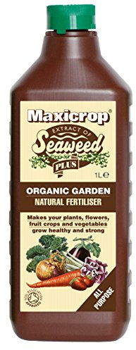 Maxicrop XNATF61L All Purpose Organic Garden Natural Fertiliser, 1L - All Purpose Organic Fertiliser - with Seaweed Extract - for Strong Growth and Healthy Root Development - Indoor and Garden Use
