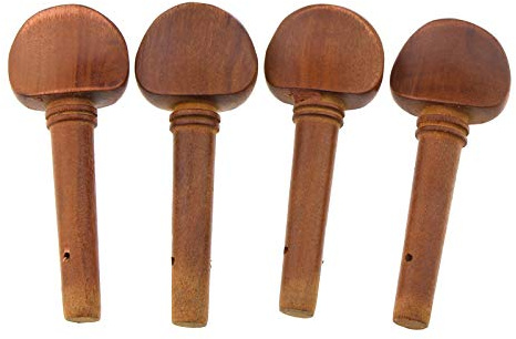 YINETTECH Jujube Holz 4 tlg Violine Geige Stimmwirbel Drehwelle Set 4/4 Größe Holz Ersatz Stimmwirbel
