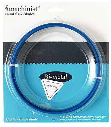 Imachinist S64121214SS 64-1/2 Long, 1/2 Wide, 0.025 Thick Bi-Metal Bandsaw Blades for Cutting Stainless Steel (14TPI)