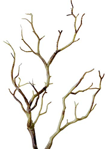 TOYANDONA Künstliche Äste Plastik Gefälschte Äste Pflanzen Geweih Hörner Geformter AST Zur Dekoration 3Er Pack (Kaffee)