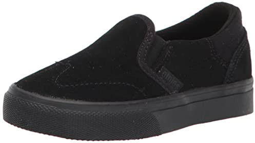 Etnies Kids Marana Slip On Skate Shoe, Black/Black, 3.5 US Unisex Big