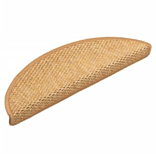 vidaXL Tappeti Autoadesivi Scale Aspetto Sisal 15 pz 56x17x3 cm Sisal