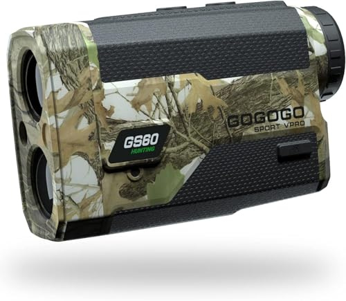 Gogogo Sport Vpro Laser Rangefinder for Hunting Range Finder Distance Measuring with High-Precision Flag Pole Locking Vibration Function Slope Mode Continuous Scan