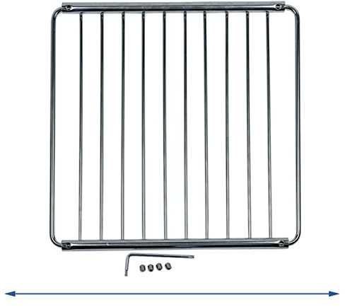 easyPART Kompatibel/Ersatz für NEFF 10024161 Rost Grillrost Ablage Backofenrost Ofenrost Backrost Gitter Gitterrost Grillgitter Ablagegitter 230-400x230mm ausziehbar UND erweiterbar durch 4 cm
