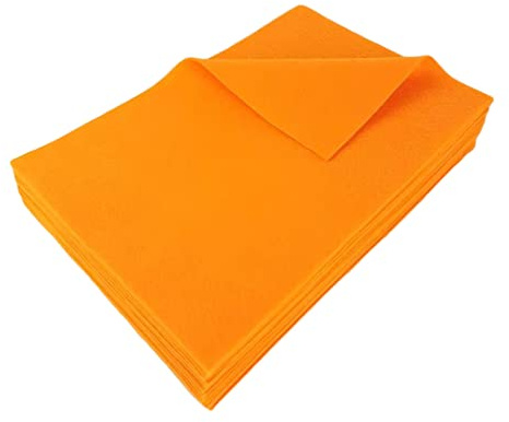 Jtnohx Färgglad filtduk med mjuka filtblad orange 20 x 30 cm