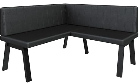 FURNISTAR Eckbank Akiko Metal A - Eckbankgruppe für Ihrem Esszimmer, Küche modern, Sitzecke, Essecke. Perfekt für Küche, Büro und Rezeption. Solide und Starke Verarbeitung. (130x130-Soft11)