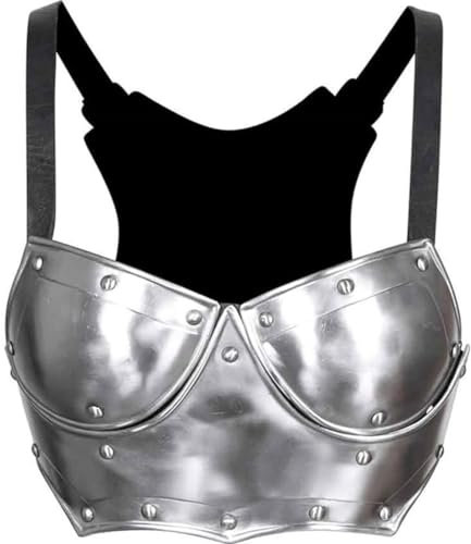 ANTIQUEMEDIEVAL Steel Mina Brustpanzer Torso Kürass Krieger Prinzessin Brustpanzer LARP Kostüm
