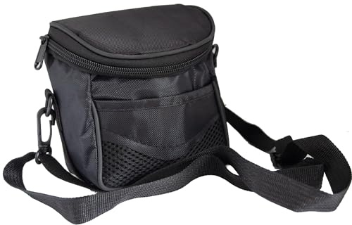 MaD Cameras - Small Camera Bag - Compact Shoulder Carry Case Compatible with Bridge Cameras Like Canon PowerShot, Sony Cyber-Shot, Nikon Coolpix, & Fujifilm FinePix - Camera Bags & Cases