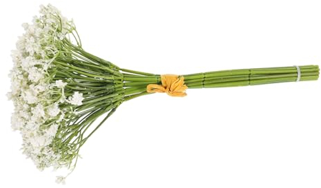 Cabilock Künstlicher Blumenstrauß Aus Schleierkraut 16 Stück Weiß Künstliche Nelken Für Hochzeiten Zuhause Büro Und Ladendekoration