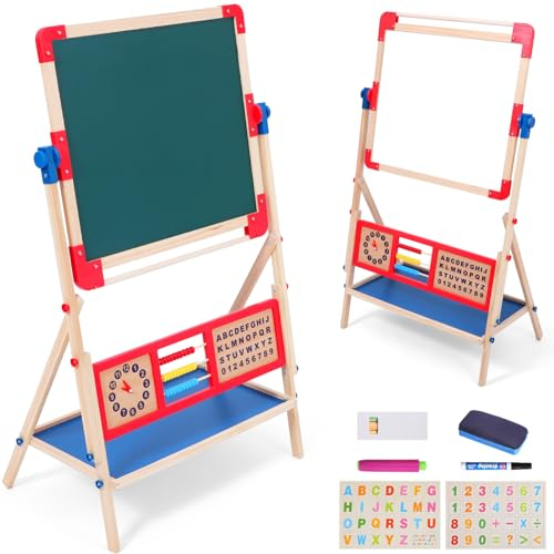 Vaguelly Doppelseitiges Whiteboard Mit Ständer Für Mädchen Vielseitige Und Zeichentafel Stabilem Für Kreative Aktivitäten
