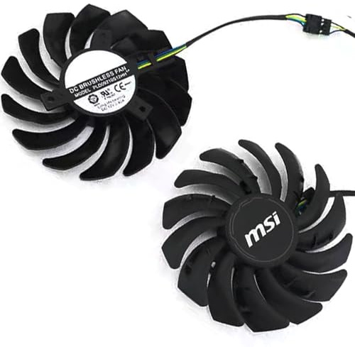 Graphics Card Cooling Fans Suitable for MSI Radeon RX 5600XT 5700XT 5700 MECH Series Desktop PLD09210S12HH 87mm 12V 0.40A 4Pin Video Card Cooler Fans GPU Fan (2PCS)