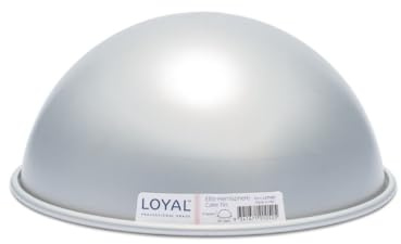 LOYAL Elite Backform Hemisphäre Form Ø25 cm, Kuchenform Ball Motivbackform aus Schwerem, Rostfreiem Aluminium Tortenform Halbkugelbackform Kuchenbackform - Ø25 cm