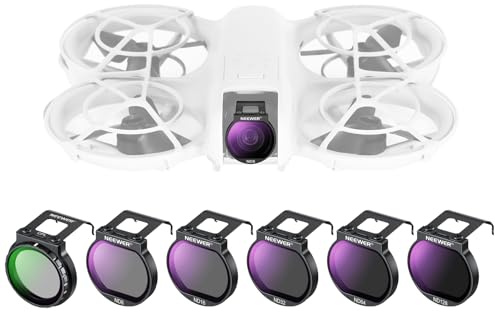 Neewer Filterset för NEO-drönare, 6-pack CPL/ND8/ND16/ND32/ND64/ND128 neutral densitet cirkulär polarisator drönare tillbehör smal flerbelagt HD optiskt glas kompatibel med DJI NEO, FL-N30