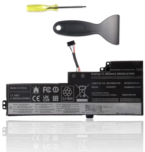01AV421 01AV419 T470 T480 Laptop Battery for Lenovo ThinkPad A475 A485 TP25 Series 01AV420 01AV489 SB10K97576 SB10K97577 SB10K97578 Battery 11.46V 24Wh