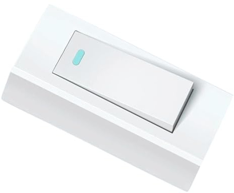 LIFKICH Interruttore Lampada Da Parete Pulsante Unipolare Per Casa e Appartamenti Struttura Affidabile e Design Moderno Sottile