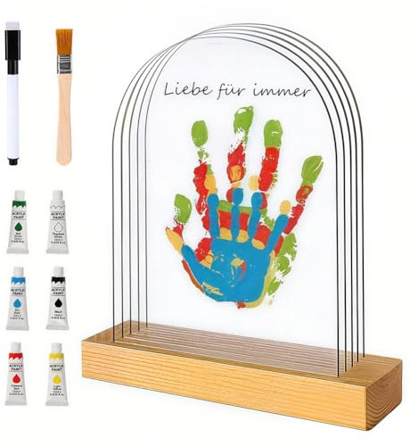 Msiud Kit de Huellas de Manos Y Pies para Bebé Secado Rápido Lavado Fácil