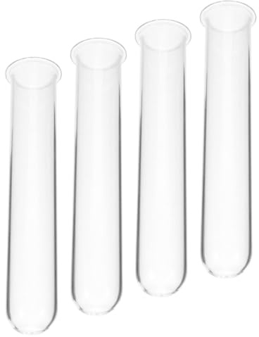LALAFINA 4 Éprouvettes en Verre pour Plantes, Tubes de Propagation Hydroponiques, Vase pour Boutures, Déco de Bureau et Maison