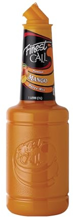 Finest Call Mango Puree | 1 Litre Bottle | Real Fruit | Cocktail Ingredient | Easy Pour | Bar Essential | Premium Ingredients | Cocktail Mix | Drink & Smoothies