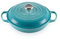 Le Creuset Evolution Cacerola Baja, Hierro Fundido, Azul Caribe, 26 cm