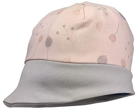 MEIN NAME Sonnenhut, Sonnenschutz personalisiert Sonnenmütze Kindermütze mit Nackenschutz Jungenmütze Mädchenmütze, Größe:XS, Farbe:75_rosa_XS
