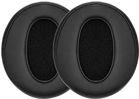 kwmobile 2x Cuscinetto Cuffie Compatibile con Sennheiser HD450BT / HD350BT Pad - Cuscinetti Ricambio Cuffie Over Ear Simil Pelle - nero