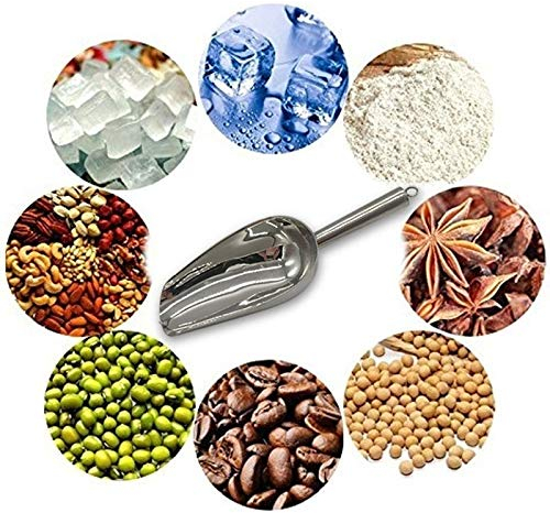 Hochwertige Edelstahl Schaufel (100% Rostfrei & stabil) als Mehlschaufel, Eisschaufel, Kaffeeschaufel etc. anwendbar