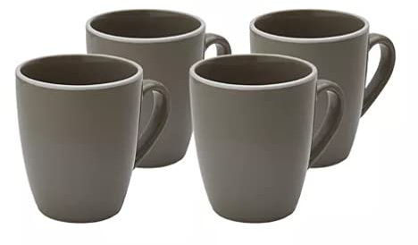 Darbie Angell Potter's Wheel Mug Set of 4