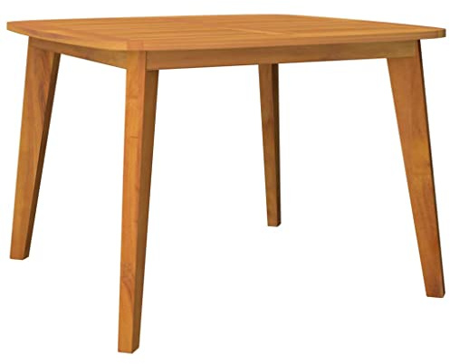 vidaXL Gartentisch Holztisch Beistelltisch Gartenmöbel Bistrotisch Garten Esstisch Tisch Balkontisch Terrassenmöbel 110x110x75cm Massivholz Akazie