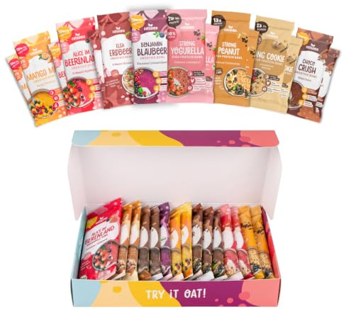 OATSOME® Smoothie Bowls Probierpaket I Neuer Inhalt | 15x50g Portionsbeutel | 100% Natürlich, Vegan & Ohne Zuckerzusatz | Frühstück | Gefriertrocknung | Zum Mitnehmen & Testen