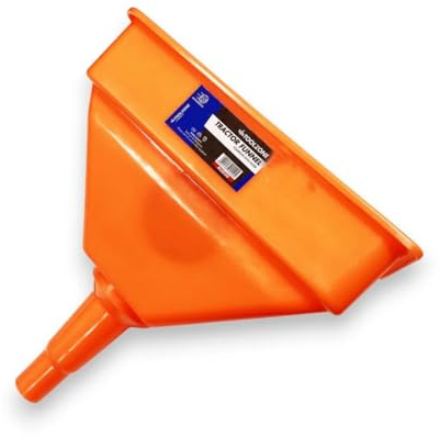 Dunnet Tools Grand entonnoir pour tracteur, carburant, essence, huile, diesel, tracteur, agriculteur, large, grand entonnoir automobile pour mécanicien, filtre professionnel pour liquides de bricolage