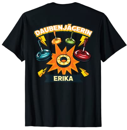 Daubenjägerin Erika Stockschütze Asphaltstock Stocksport T-Shirt