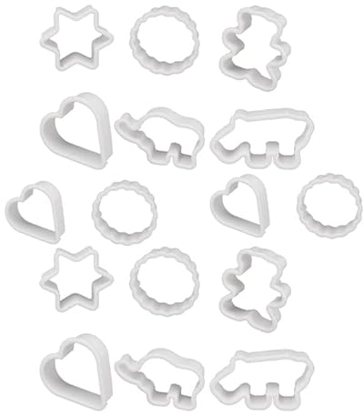 SULIUDAJI 16 PCS Tagliabiscotti, Formine Biscotti,Stampo Biscotti,Formine per Biscotti, Stampino per Biscotti, Decorazione della Torta