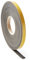 JIMMY GUM - Junta burlete de ventanas y puertas negra 2 x 10 mm - Junta adhesiva aplicable para bricolaje - Tira selladora para puertas y ventanas - Junta de puerta blindada
