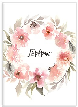HIMMEL.HERZ.PAPIER® Impfpass Hülle 137 mm HÖHE (BITTE MESSE DEINEN IMPFPASS, Impfpässe sind nicht genormt!) Impfausweis Schutzhülle für Kinder und Erwachsene - Impfpasshülle Impfpassausweis - Rosa
