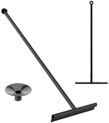 Duschabzieher,Schwarz Abzieher Dusche,30-89cm Verstellbarer Duschabzieher mit Langem Stiel,Duschabzieher Silikon Fensterabzieher mit Saugnapf für Wasser,Haaren,Glasabzieher