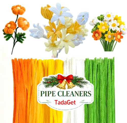 TadaGet 300 Pfeifenreiniger für Blumen und andere Bastelarbeiten (Blume 2)