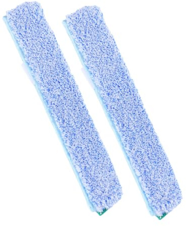 COLLBATH 2 Piezas Paños de Repuesto de Microfibra para Limpiavidrios Lavables Reutilizables Fundas para Limpiador de Ventanas Accesorios de Limpieza
