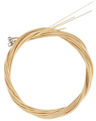 Zerodeko Corde per Basso Acustico in Acciaio al Carbonio, Accessori per Basso Elettrico, Sostituzione Corde per Strumenti Musicali