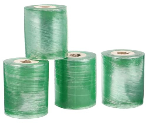 MINAOLULUS Cinta de Injerto para Árboles Frutales 4 Rollos PVC Verde