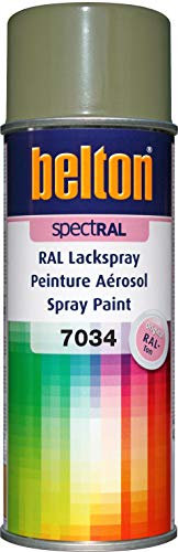 belton spectRAL Lackspray RAL 7034 gelbgrau, glänzend, 400 ml - Profi-Qualität