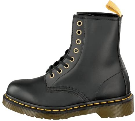Dr. Martens Vegan 1460 Black Felix Rub Off, Unisex-Erwachsene Low Brogue Schnürschuhe, Schwarz, 40 EU