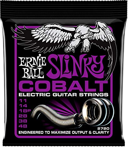 Ernie Ball Power Slinky Cobalt Electric Guitar Strings - 11-48 Gauge