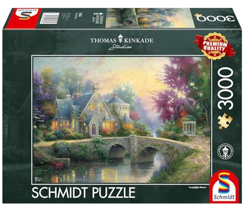 Schmidt Spiele Puzzle 57463 - Thomas Kinkade, Abendstimmung, 3000 Teile