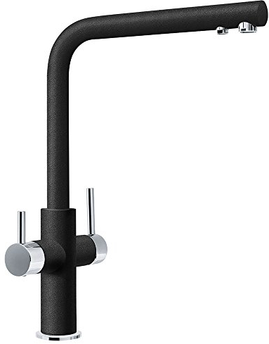 Franke 115.0370.694, Küchenhahn für gefiltertes Wasser Neptune Style Clear Water, Onyx