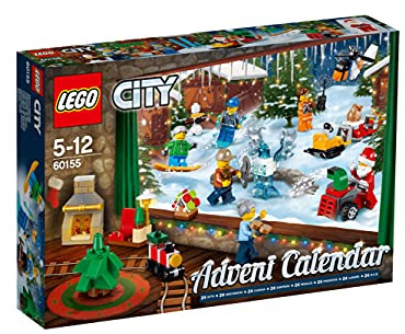 LEGO City 60155 - Adventskalender Konstruktionsspiel, bunt